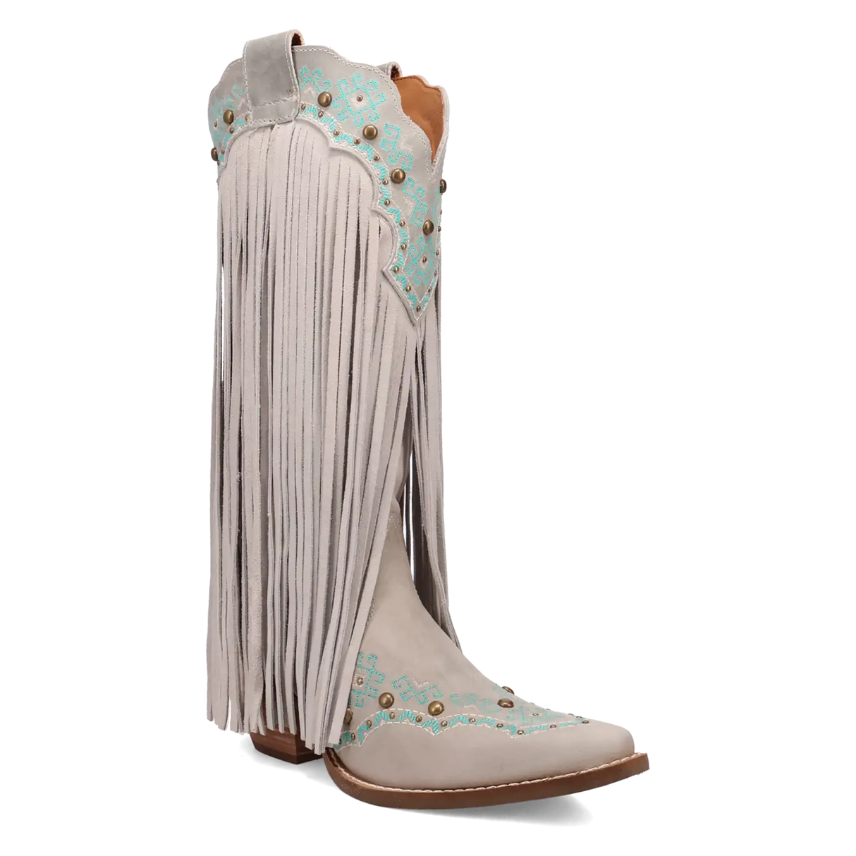 Botas vaqueras de mujer Dingo Tequila Sunrise de piel de ante