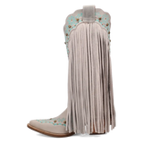 Botas vaqueras de mujer Dingo Tequila Sunrise de piel de ante