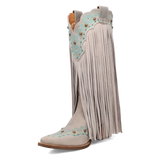 Botas vaqueras de mujer Dingo Tequila Sunrise de piel de ante