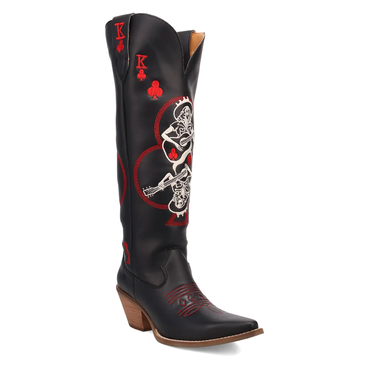 Dingo King of Clubs - Botas vaqueras de cuero para mujer