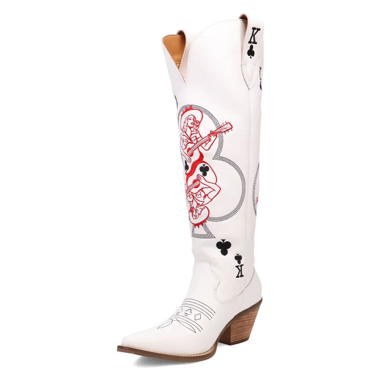 Dingo King of Clubs - Botas vaqueras de cuero para mujer