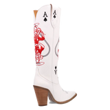 Botas de vaquera de cuero Dingo Ace of Spades para mujer