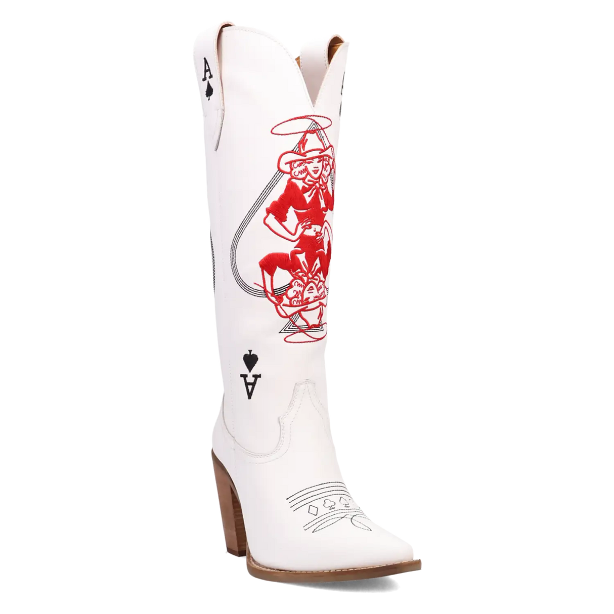 Botas de vaquera de cuero Dingo Ace of Spades para mujer
