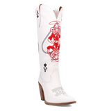 Botas de vaquera de cuero Dingo Ace of Spades para mujer