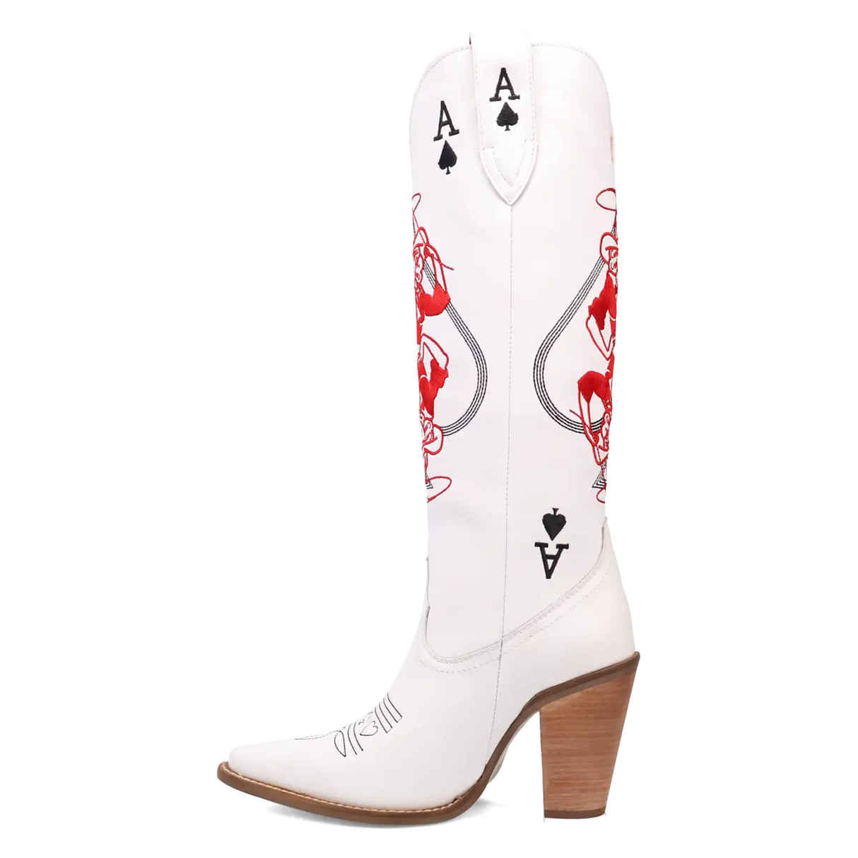 Botas de vaquera de cuero Dingo Ace of Spades para mujer