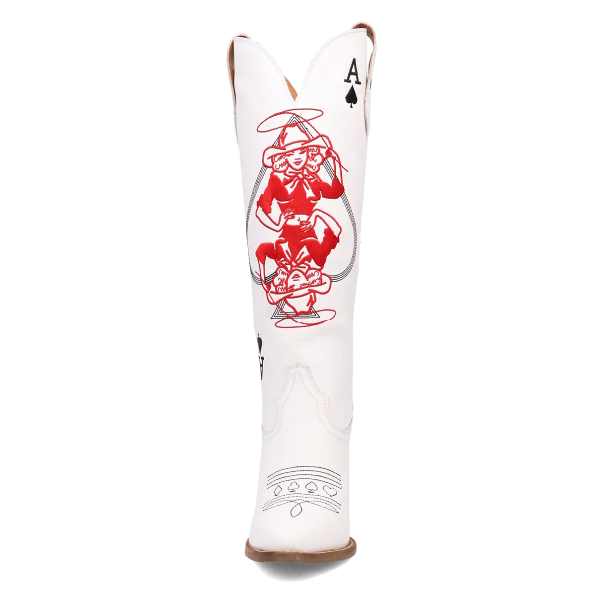 Botas de vaquera de cuero Dingo Ace of Spades para mujer