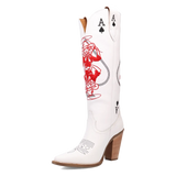 Botas de vaquera de cuero Dingo Ace of Spades para mujer