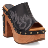 Dingo Free Spirit - Sandalias de madera para mujer