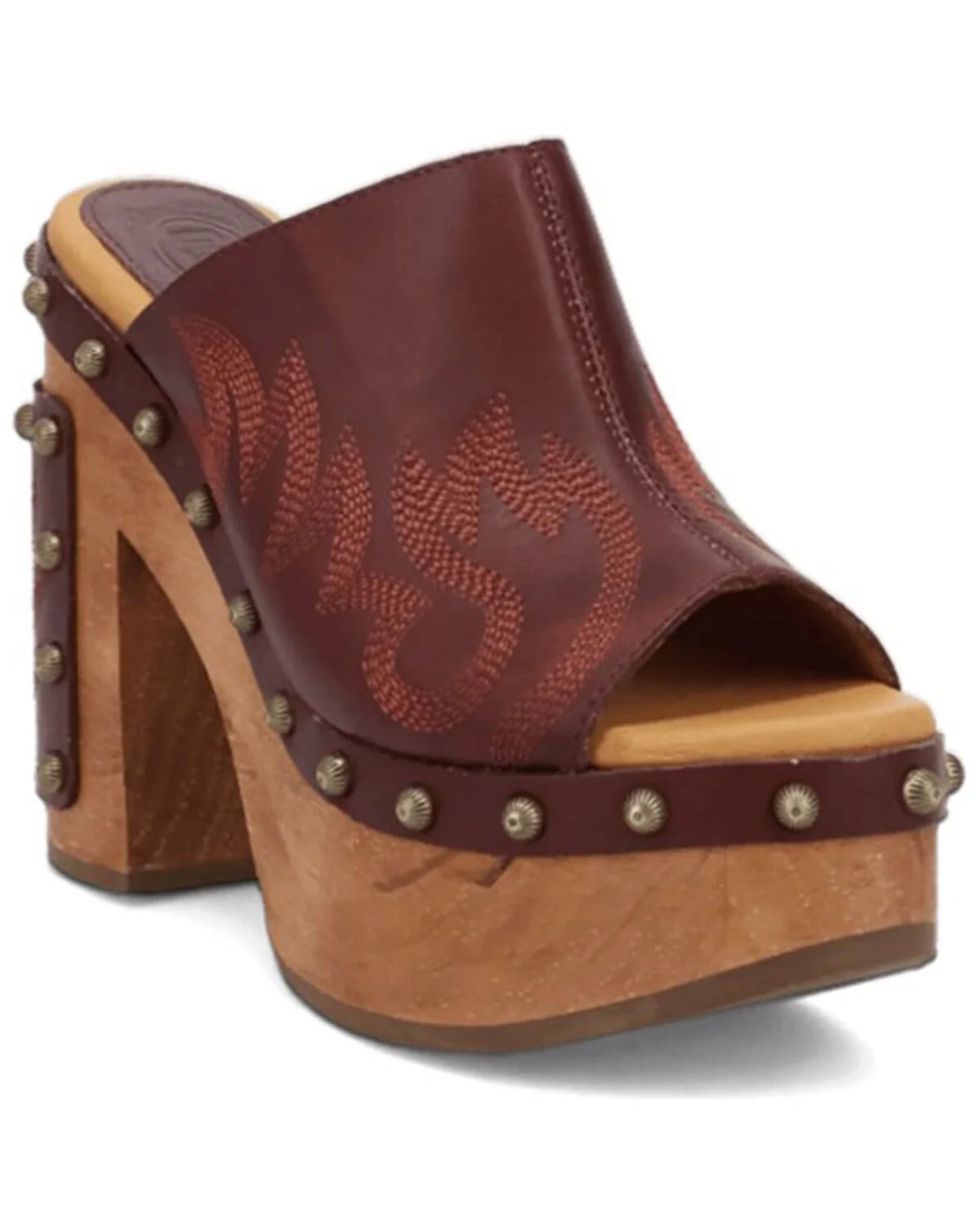 Dingo Free Spirit - Sandalias de madera para mujer