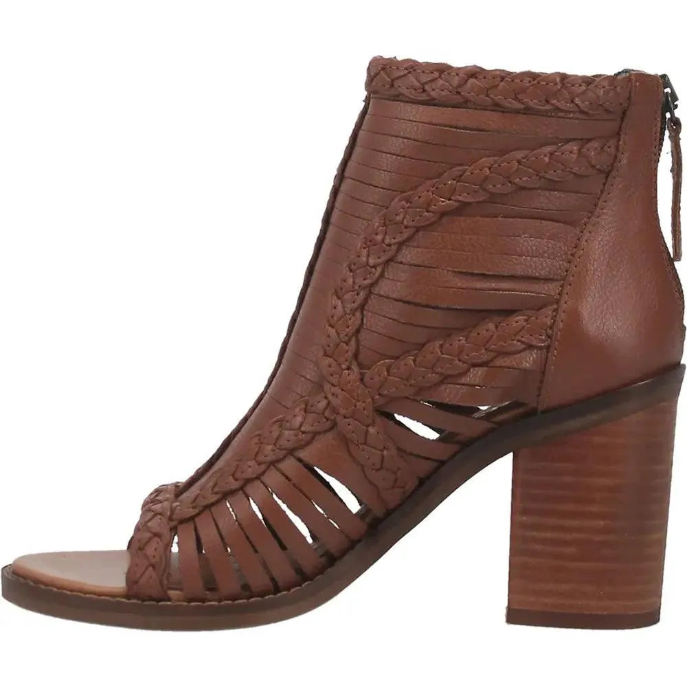 Dingo Jeezy - Bota vaquera de cuero para mujer (liquidación)