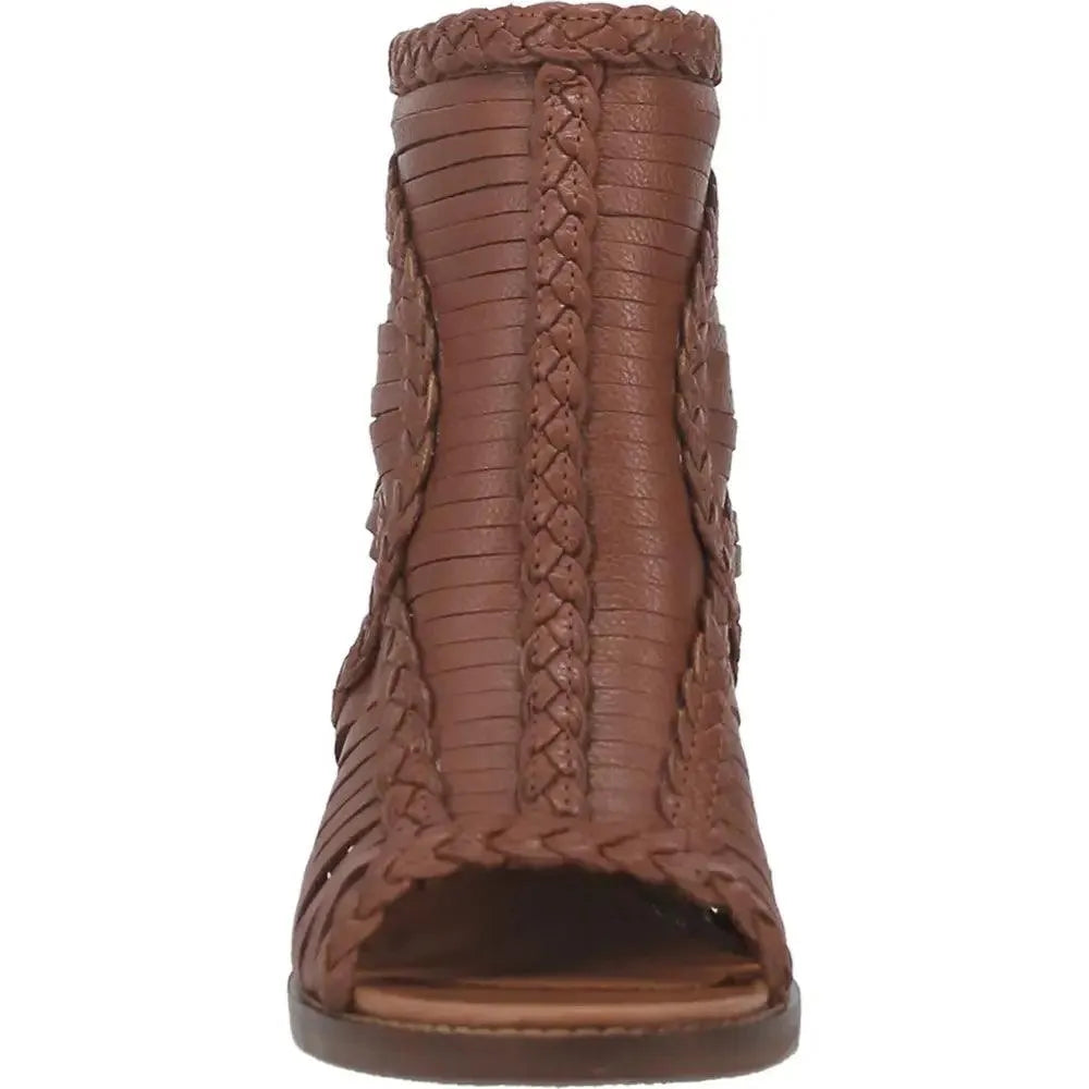 Dingo Jeezy - Bota vaquera de cuero para mujer (liquidación)
