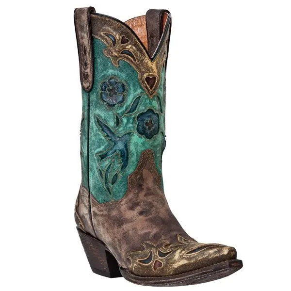 Dan Post Vintage Blue Bird - Botas vaqueras para mujer