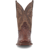 Dan Post Alamosa (Chocolate/Brown) - Men's Ostrich Skin Leather Cowboy Boots