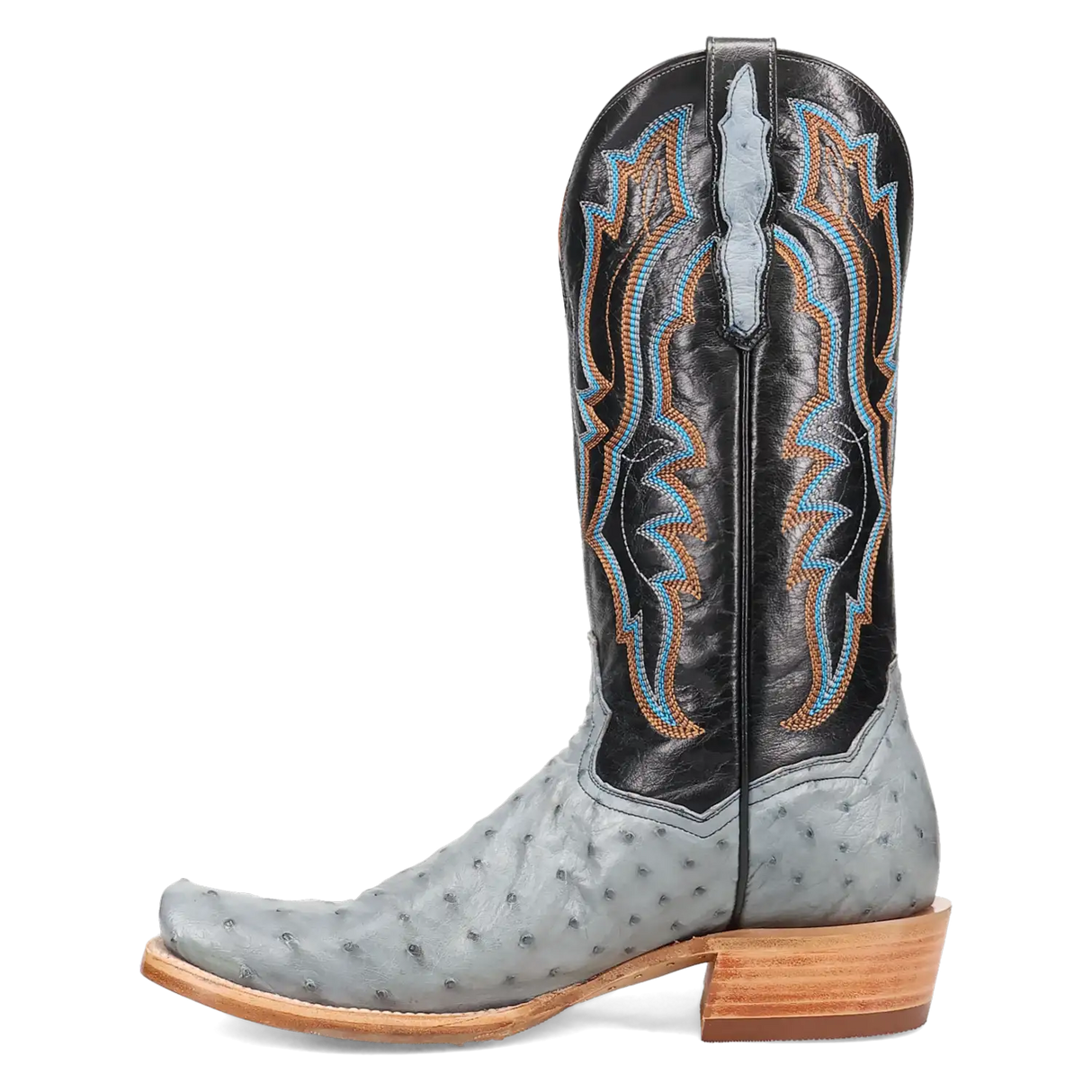 Botas vaqueras de avestruz de pluma completa Dan Post Brady para hombre