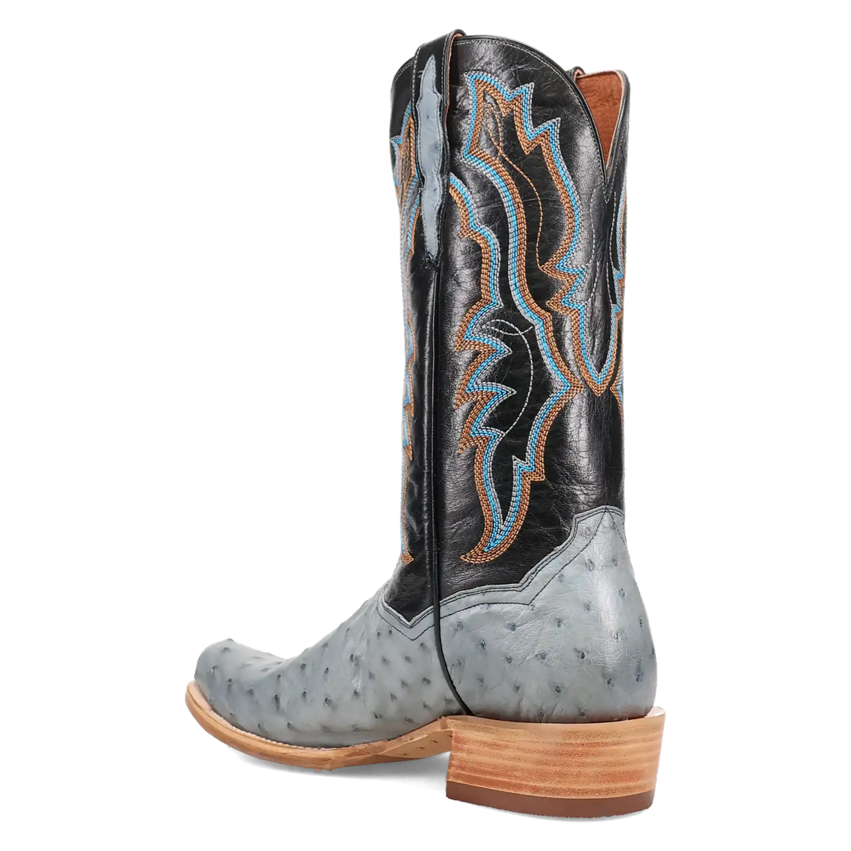 Botas vaqueras de avestruz de pluma completa Dan Post Brady para hombre