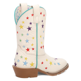 Dan Post Starlett - Botas de vaquera de cuero para niña pequeña / niña grande