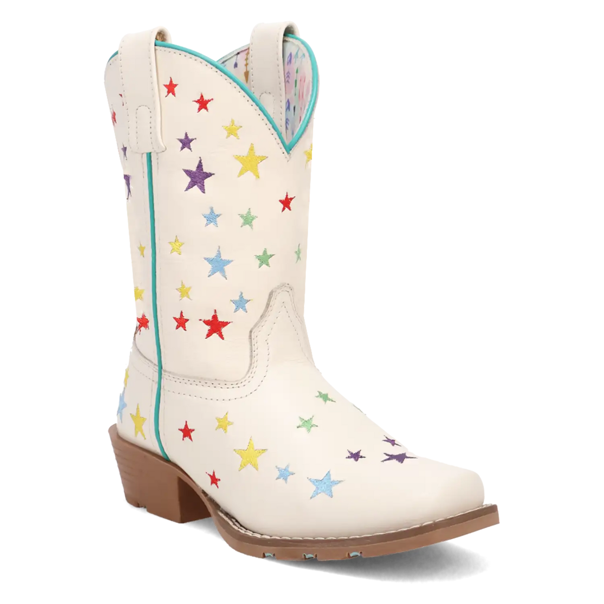 Dan Post Starlett - Botas de vaquera de cuero para niña pequeña / niña grande