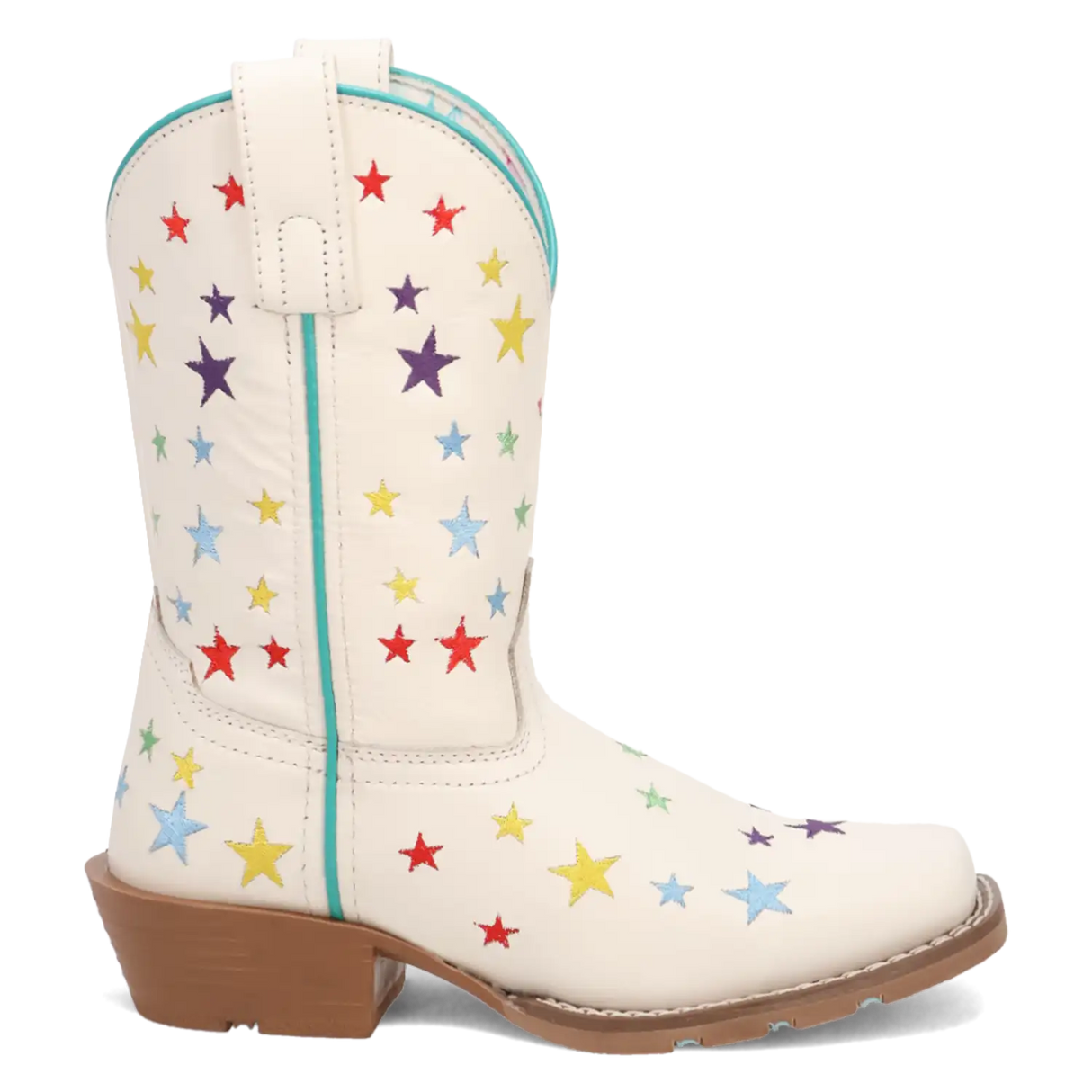 Dan Post Starlett - Botas de vaquera de cuero para niña pequeña / niña grande