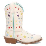 Dan Post Starlett - Botas de vaquera de cuero para niña pequeña / niña grande