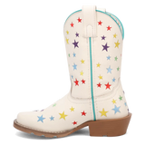 Dan Post Starlett - Botas de vaquera de cuero para niña pequeña / niña grande