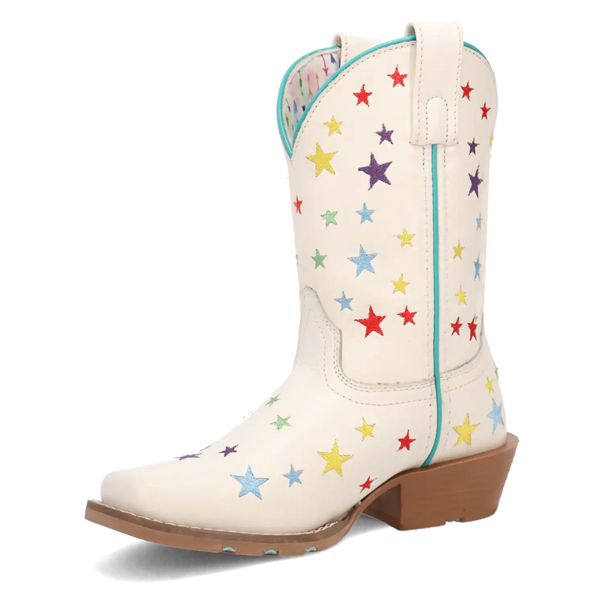 Dan Post Starlett - Botas de vaquera de cuero para niña pequeña / niña grande