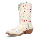 Dan Post Starlett - Botas de vaquera de cuero para niña pequeña / niña grande