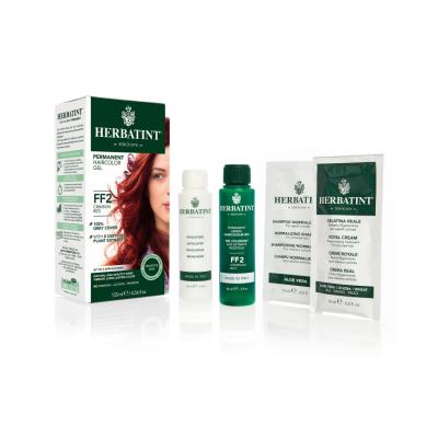 Herbatint Crimson Red Hair Dye - Natural Herbal Permanent Color, Ammonia & Paraben Free, Gray Coverage