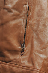 La chaqueta de cuero Wilkinson en marrón