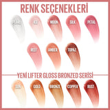 Maybelline New York Lifter Gloss - Hyaluronic Acid Lip Gloss for Moisturizing Lips, Non-Sticky, Lifting Effect