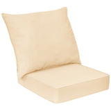 Deep Seat Chair Cushion Pads Set with Rope Belts for Indoor and Outdoor