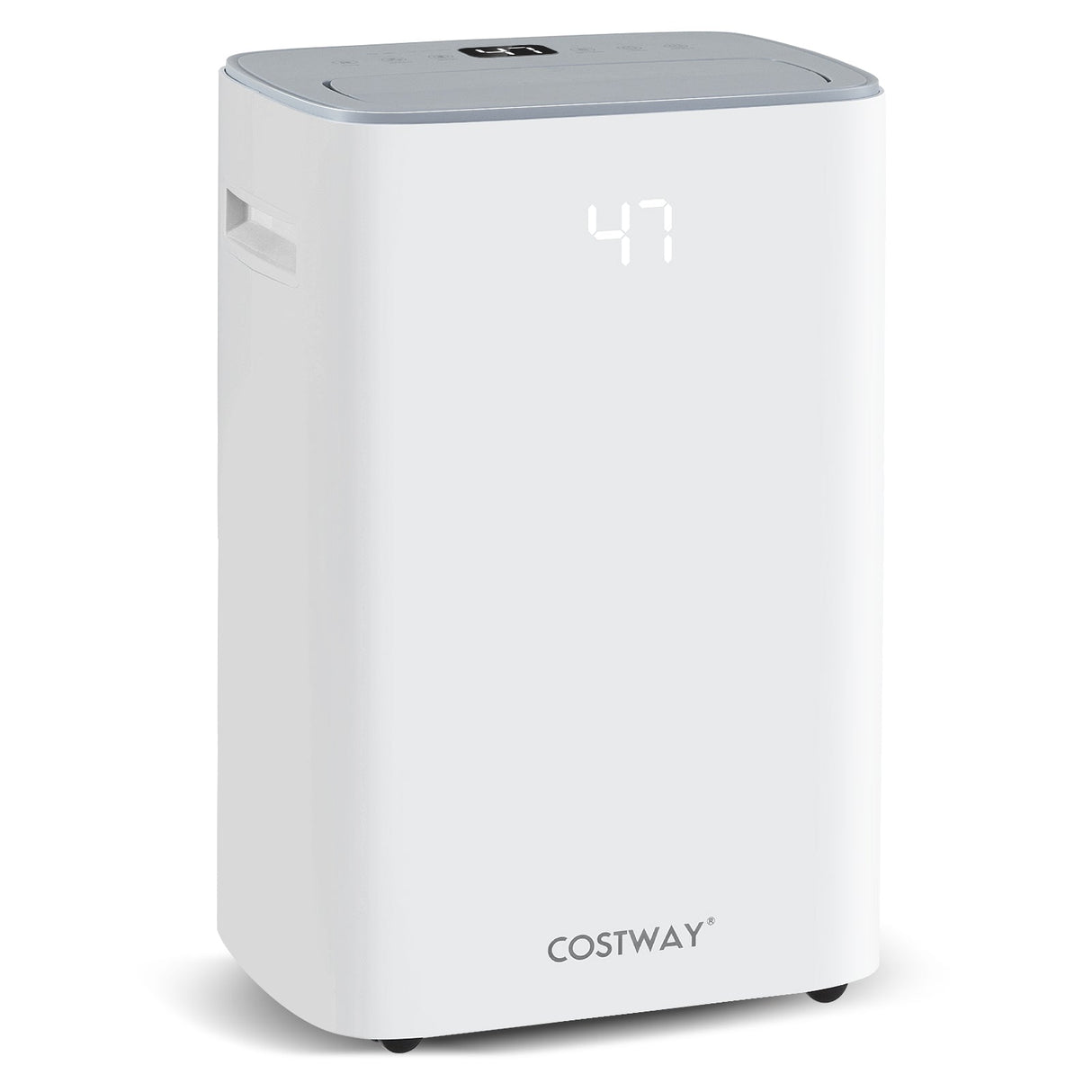Deshumidificador con drenaje automático o manual para sótanos del hogar - Blanco
