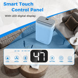 Deshumidificador con drenaje automático o manual para sótanos del hogar - Blanco