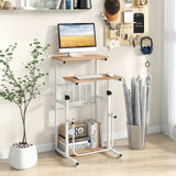 Escritorio de pie para espacios pequeños, escritorio sit-stand con altura de tablero ajustable