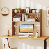 Desktop Bookshelf Countertop Storage Hutch with 6 Shelves