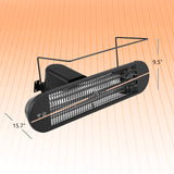 Calentador Infrarrojo de Pared 750W/1500W con Control Remoto
