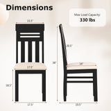 Sillas de comedor Sillas de comedor de respaldo alto Juego de 2