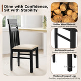 Sillas de comedor Sillas de comedor de respaldo alto Juego de 2