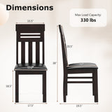 Sillas de comedor Sillas de comedor de respaldo alto Juego de 2
