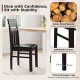 Sillas de comedor Sillas de comedor de respaldo alto Juego de 2
