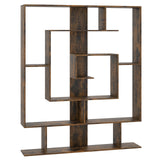 7-Tier Bookshelf Open Display Shelf Rack for Home Office