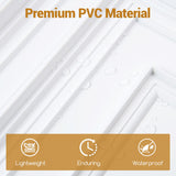 Drop Ceiling Tiles 24" x 24" PVC Ceiling Panels with 3D Decorative Patterns 12-Pack-White