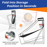 Dual Shot Basketball Arcade Game with 8 Game Modes and 4 Balls