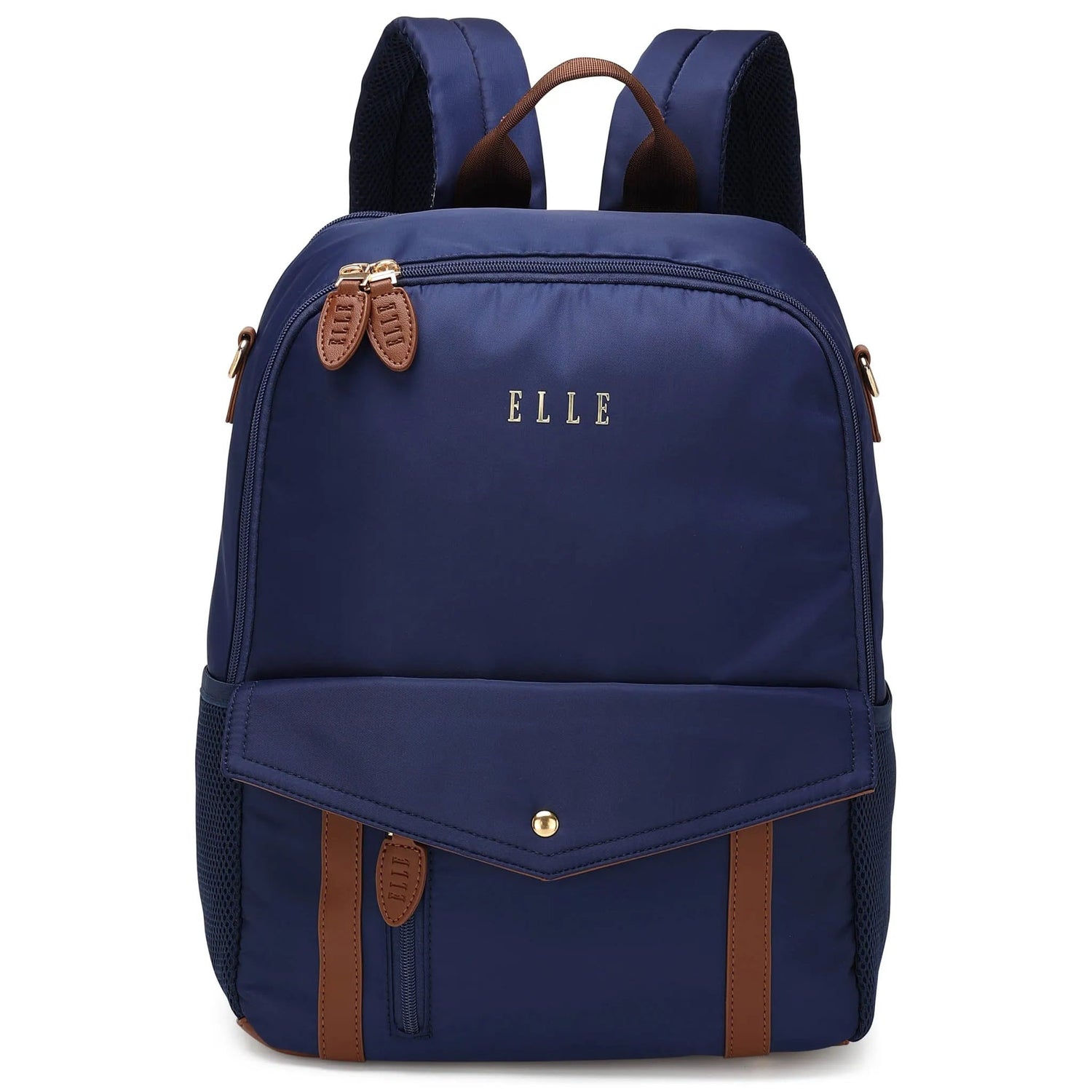 Mochila Luxe Journey de 18L en sarga y cuero vegano