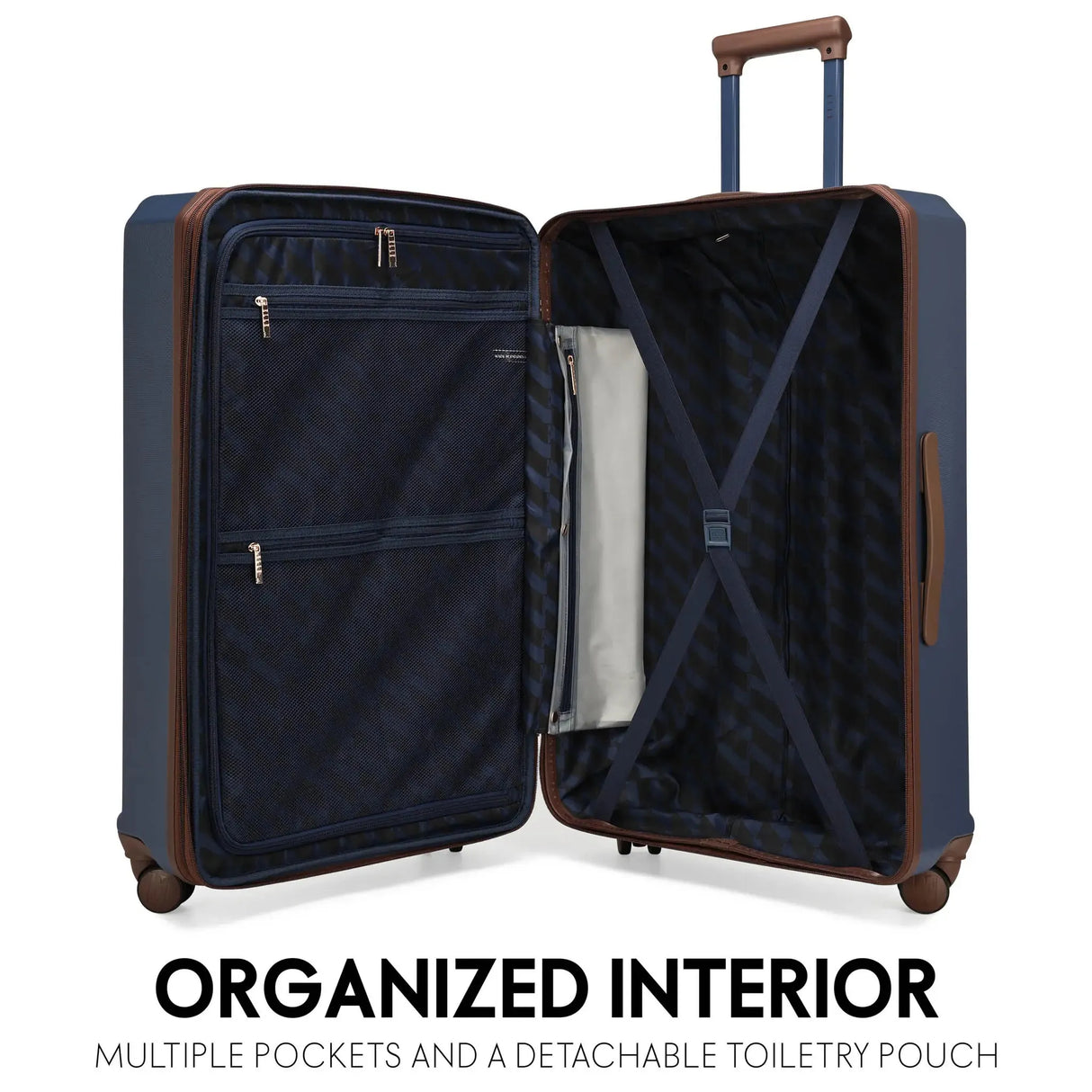 Luxe Journey 3 Piece Expandable Retro Luggage Set