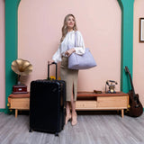 Louvre 2 Piece Expandable Polycarbonate Luggage Set