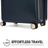 Louvre 2 Piece Expandable Polycarbonate Luggage Set