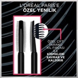 Loreal Paris Telescopic Lift Extra Black Mascara - Long-Lasting, Volumizing, Lengthening Mascara for Dramatic Eye Look