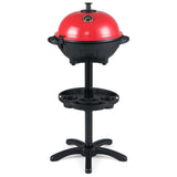 Electric BBQ Grill 1200W Indoor Outdoor Grill with 2-Zone Non-Stick Grilling Plate
