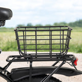 Cesta trasera de metal resistente para bicicletas eléctricas
