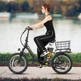 Cesta trasera de metal resistente para bicicletas eléctricas